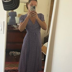 Realisation par purple haze small wrap midi dress